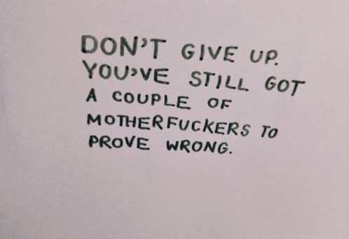 Don't Give Up
