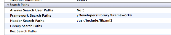 Libxml2 Headers