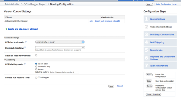 Version Control Settings